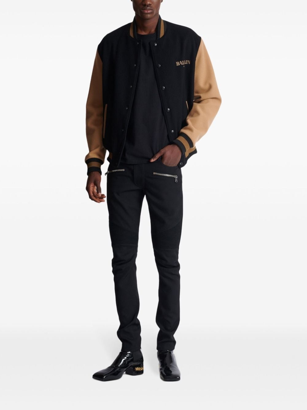 tailored biker trousers - 2