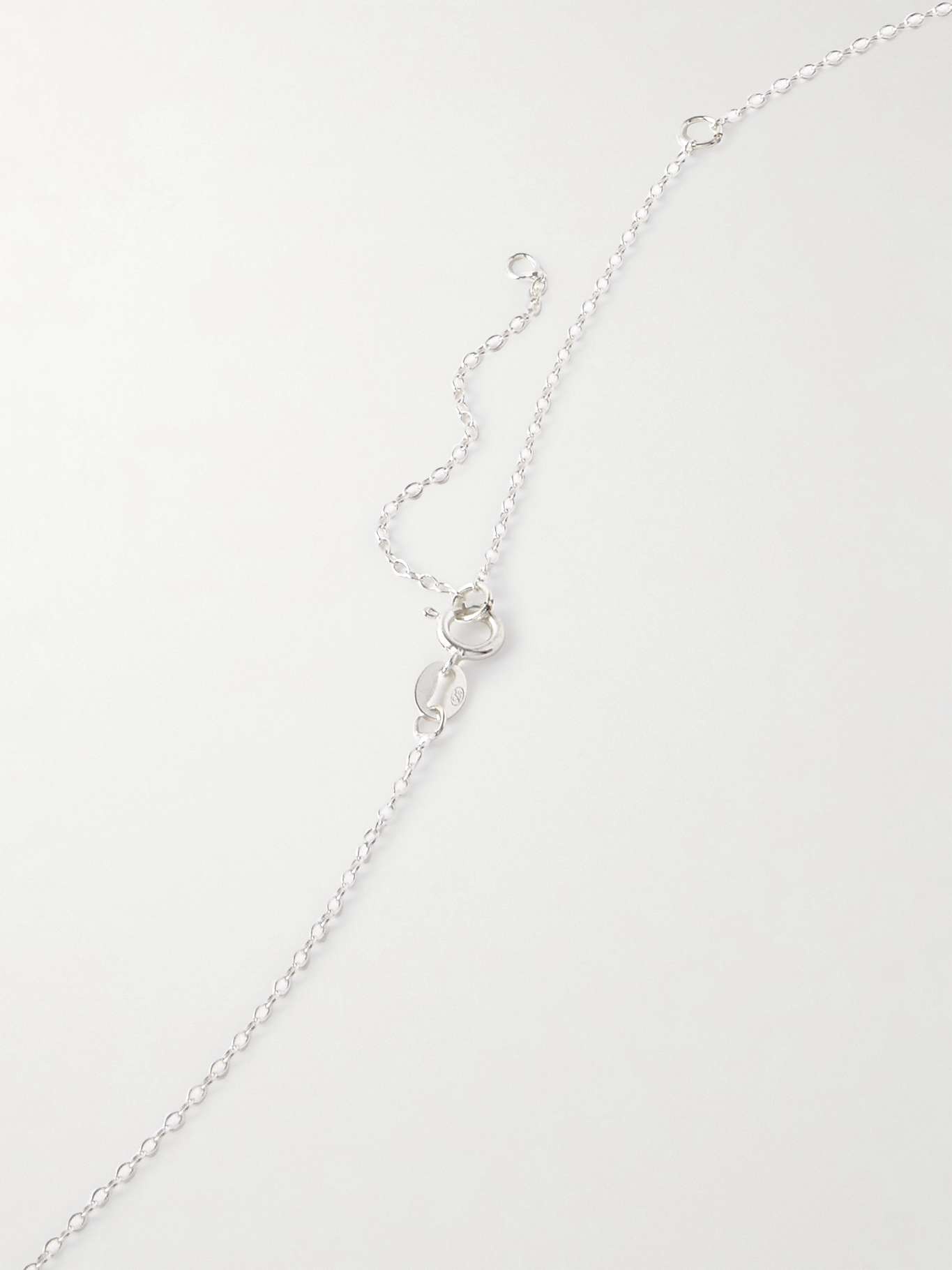 The Crustacean Bookmark recycled silver necklace Silver - 3