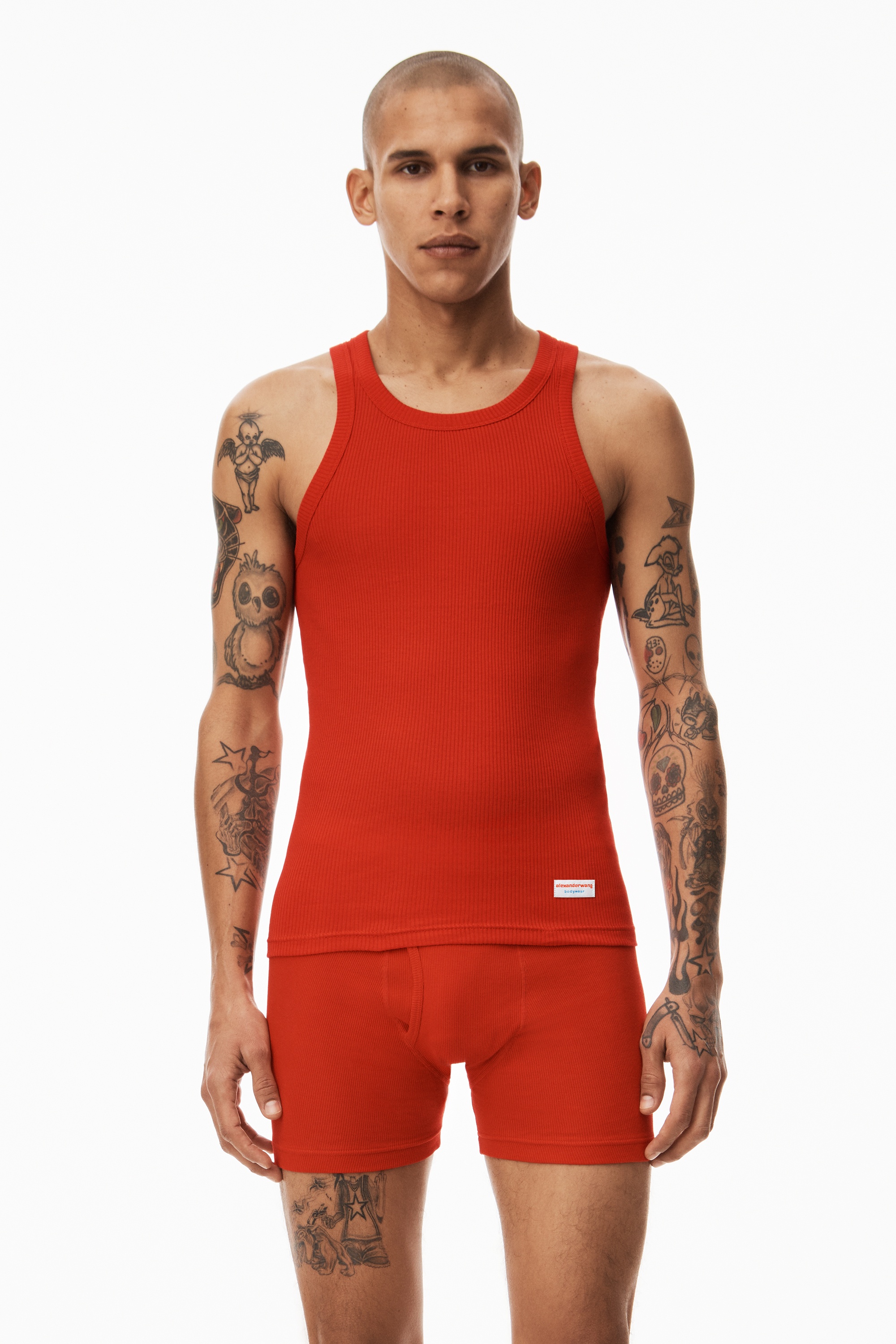 TANK IN RIBBED COTTON - 2
