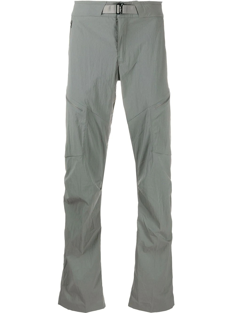 zip detail trousers - 1