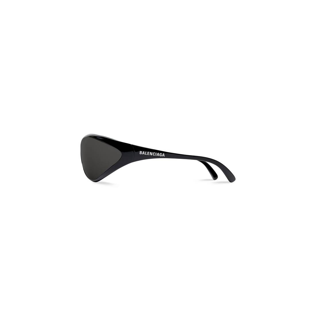 90s Oval Sunglasses  in Black - 3