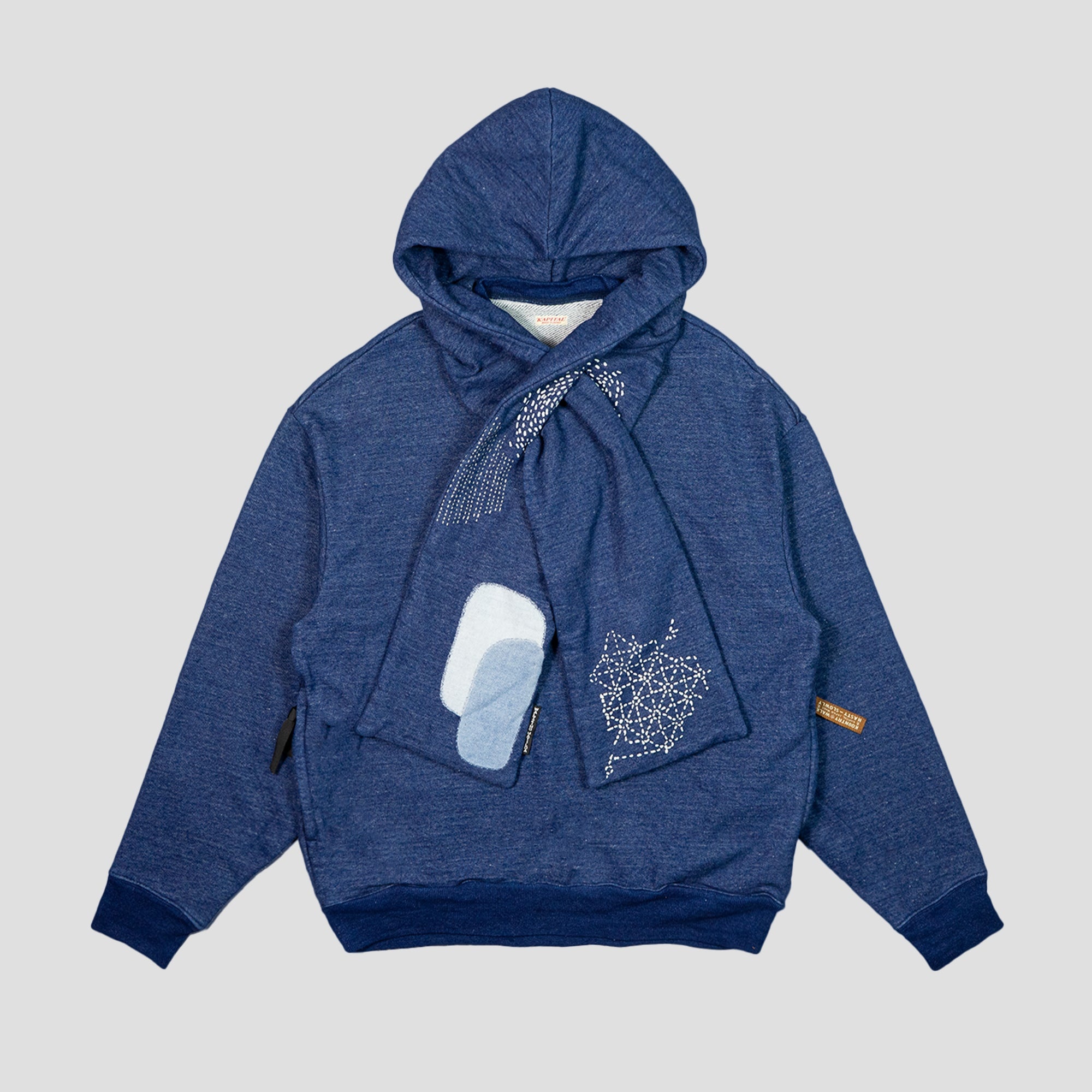 INDIGO x BORO JERSEY HOODIE - 1