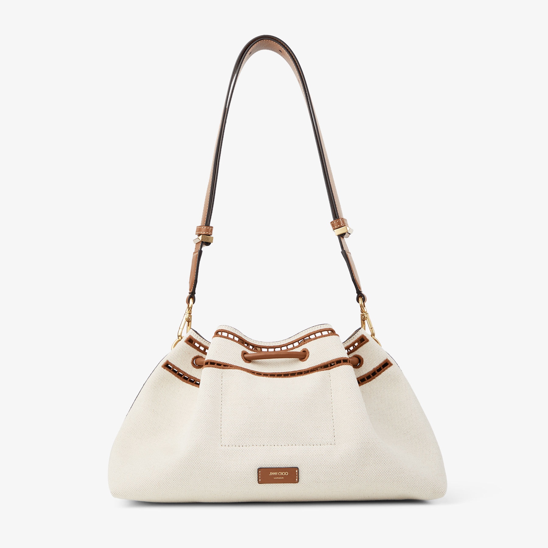 Cinch M
Canvas Shoulder Bag With Sangallo Embroidery - 5