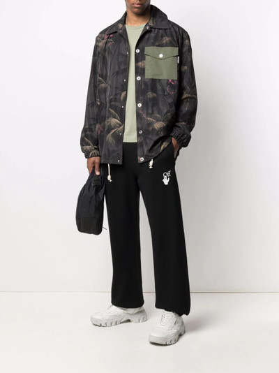 Palm Angels leaf-print shirt jacket outlook