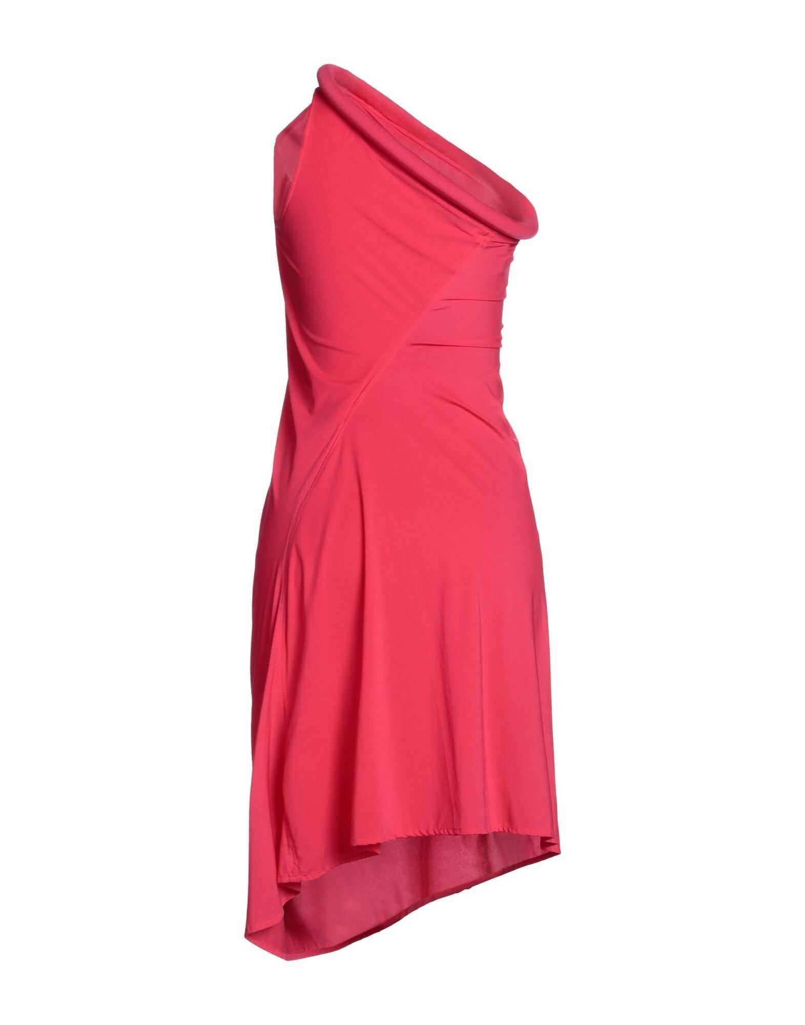 Fuchsia Women's One-shoulder Dress - 2