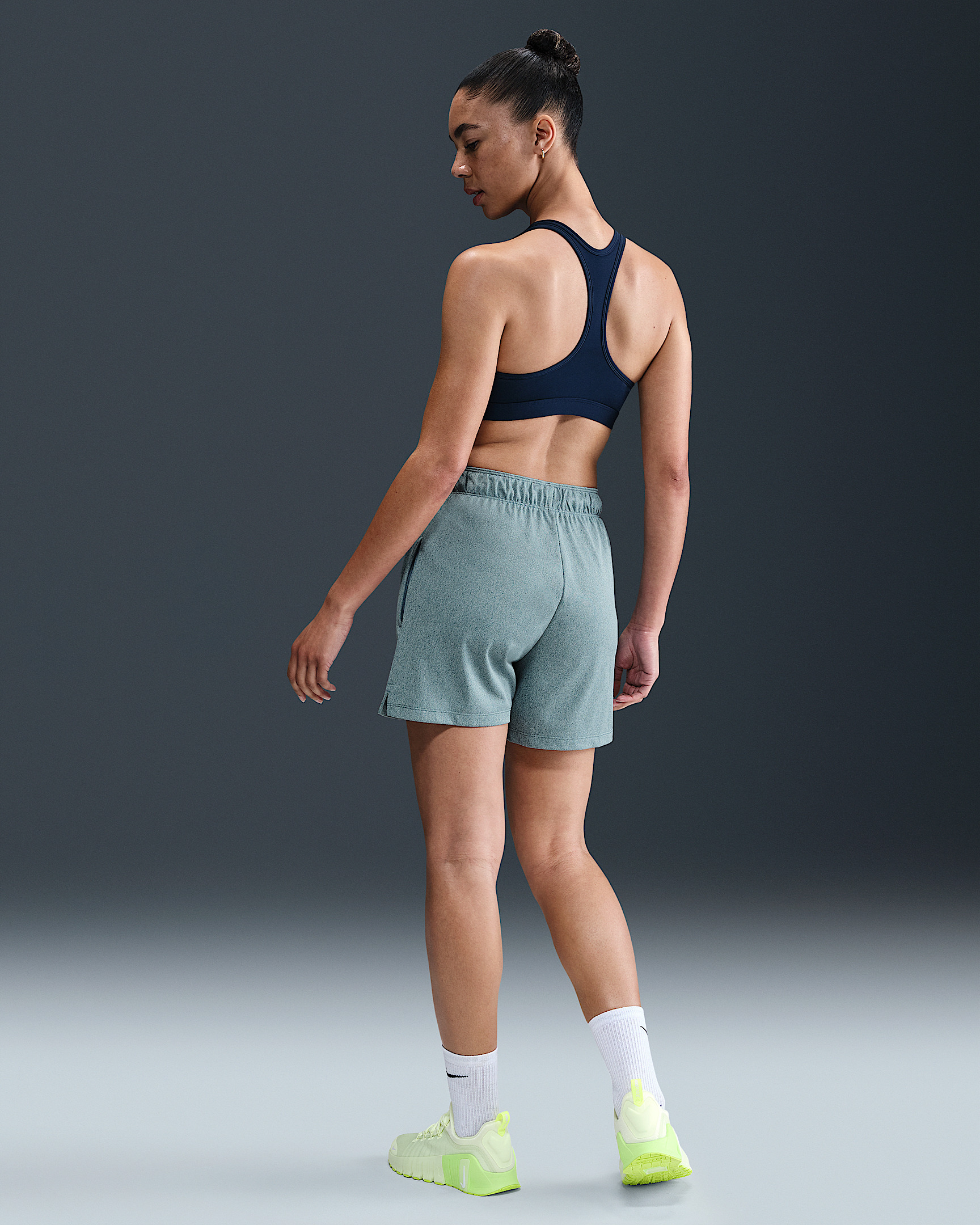 Nike Attack Women's Dri-FIT Fitness Mid-Rise 5" Unlined Shorts - 4