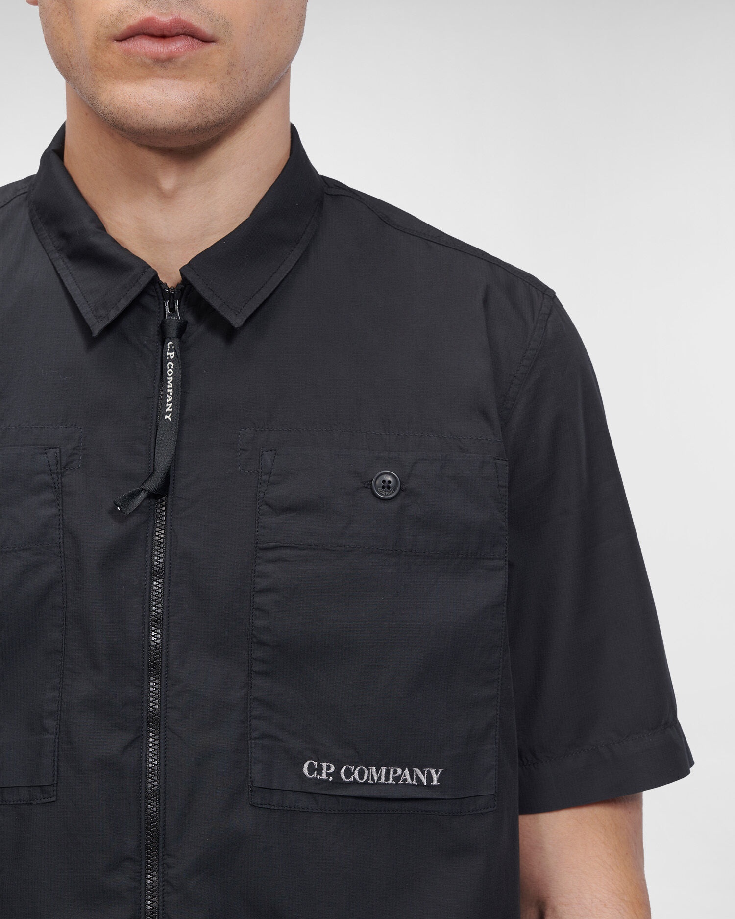 Cotton Rip-Stop Zipped Shirt - 5