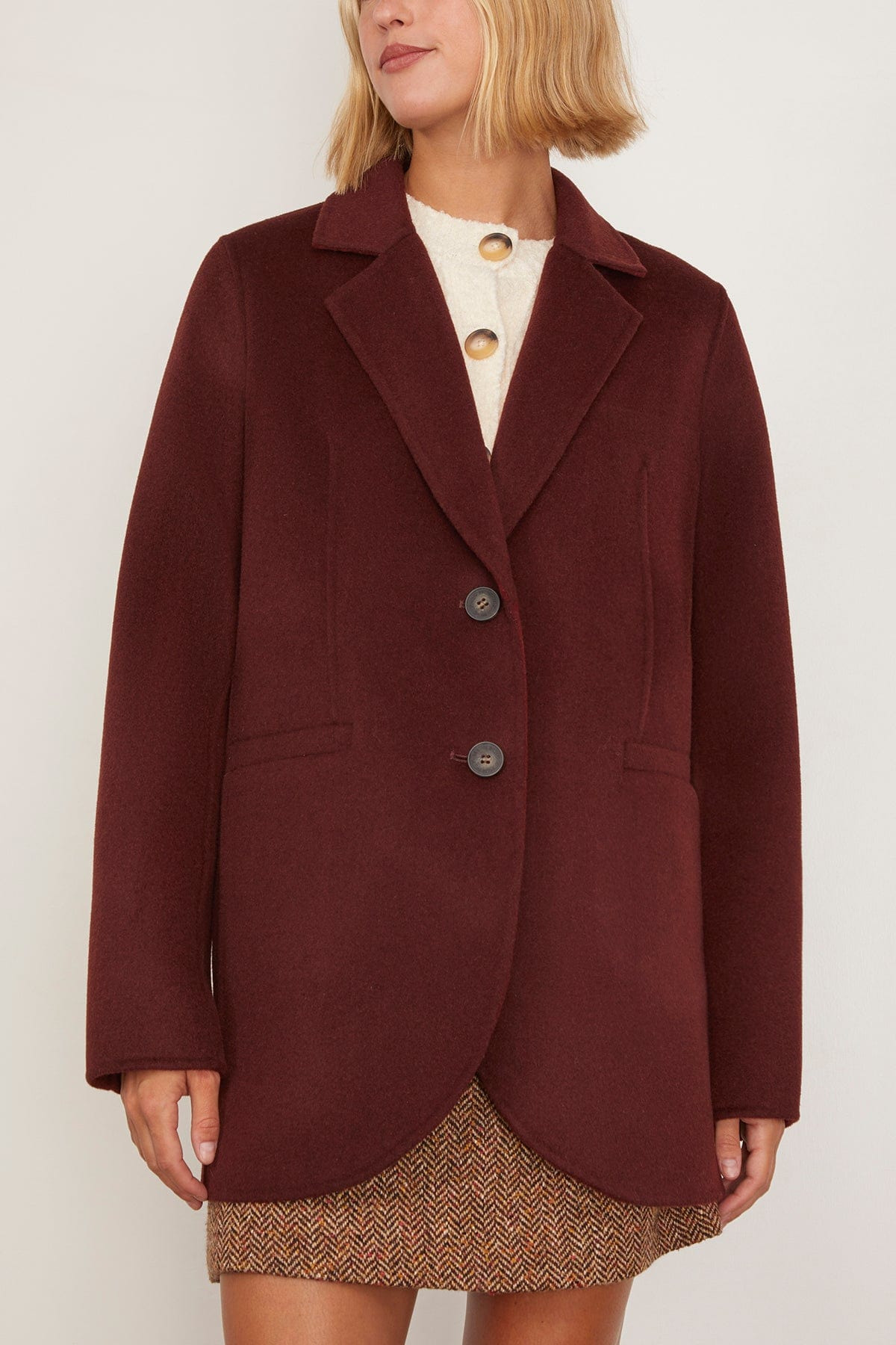 Marc Jacket in Lie de Vin/Bordeaux - 3