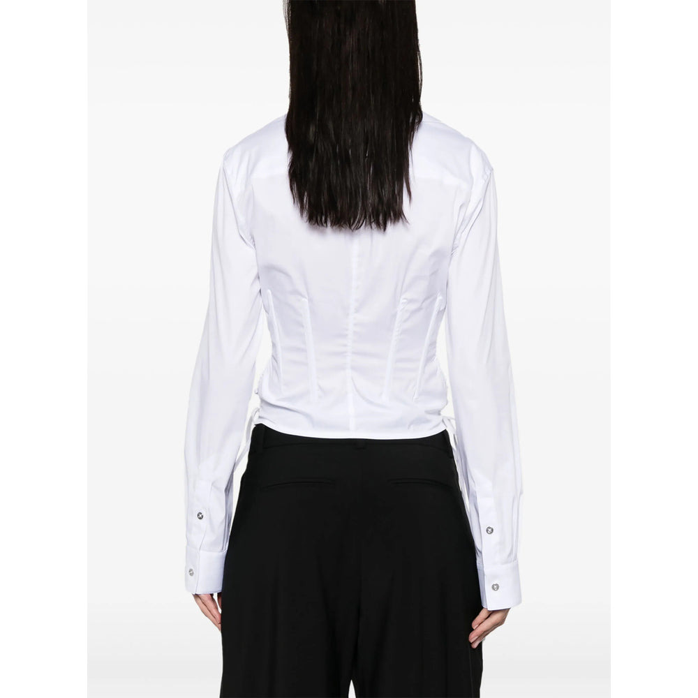 Mugler White Tops - Shirts Women - 2