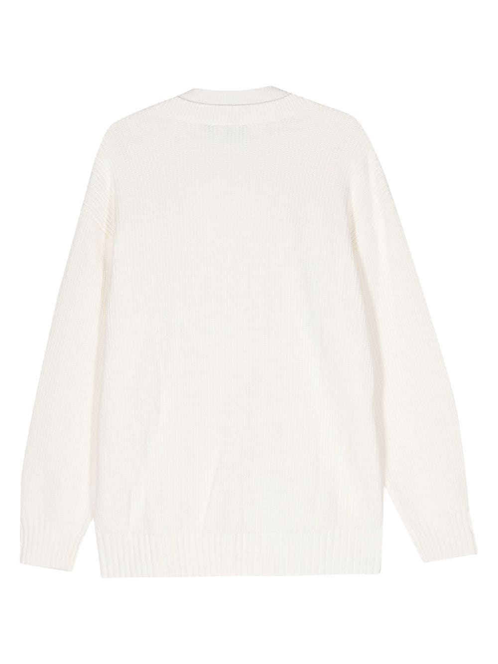 open-knit cotton jumper - 2