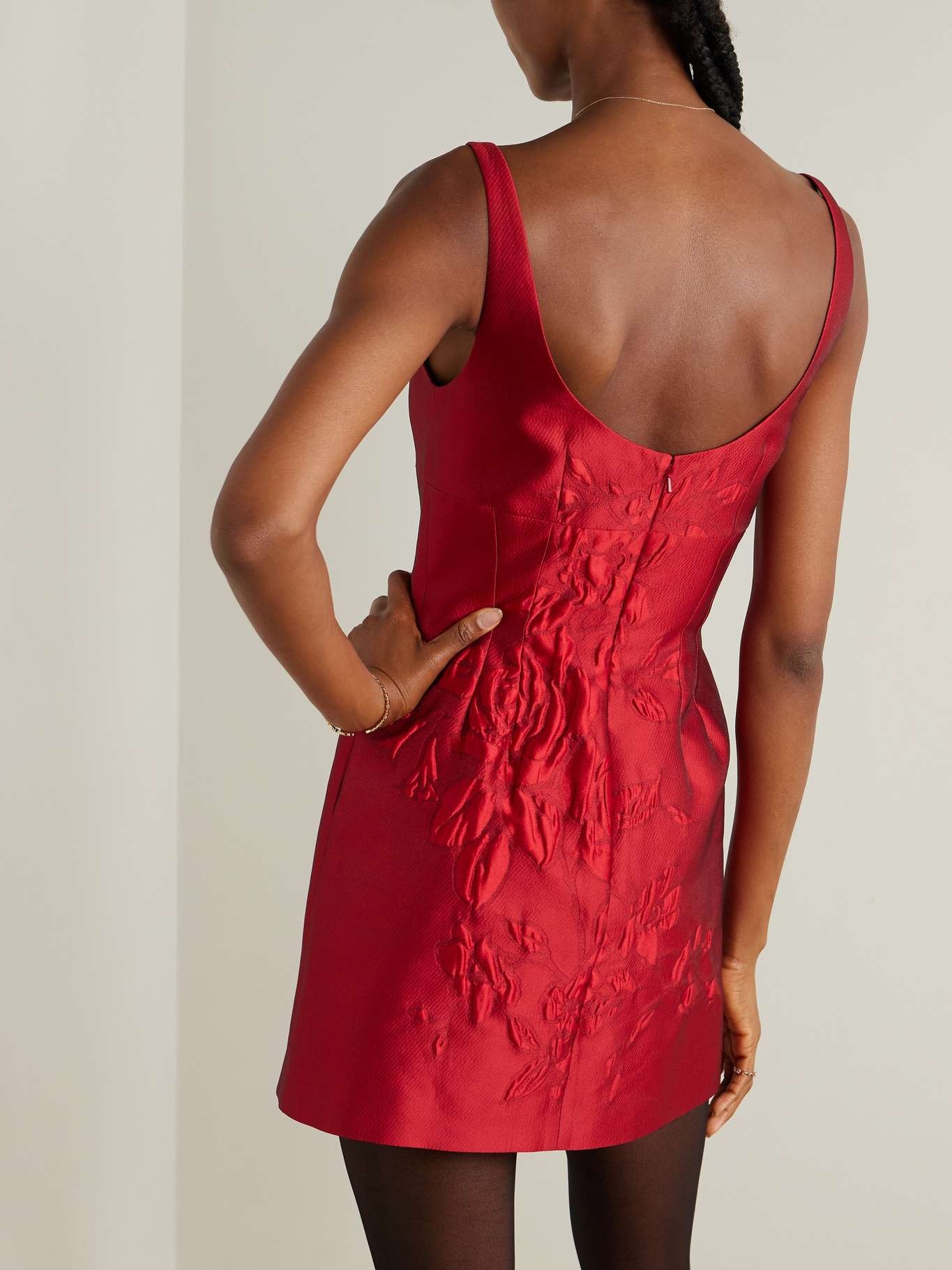 Einna floral cloqué mini dress - 4