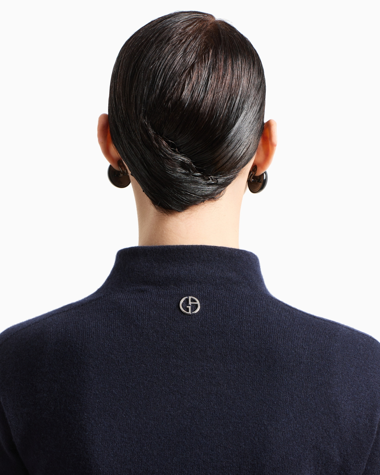 Pure cashmere mock-neck jumper - 5