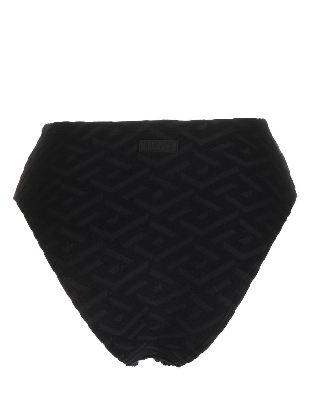 debossed-monogram high-waisted bikini bottom - 2