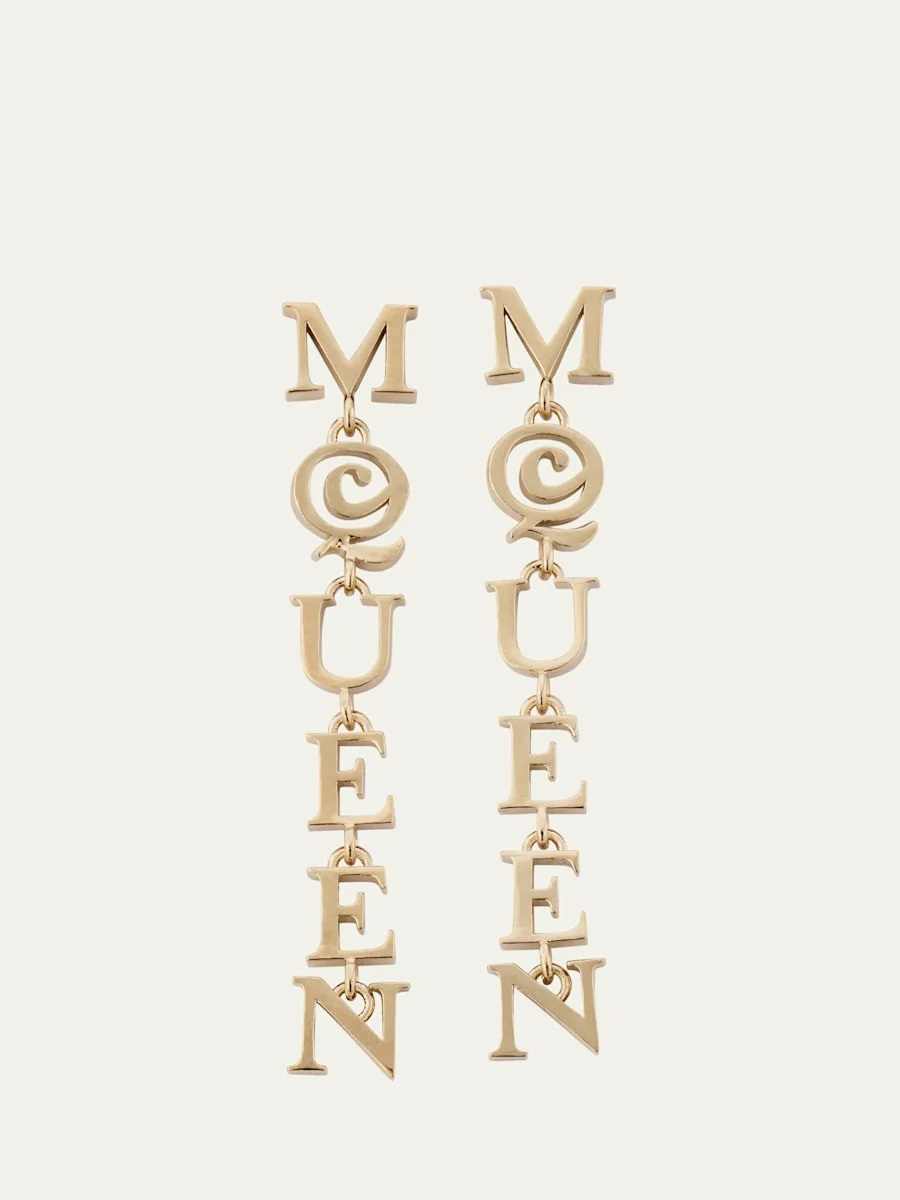 Logo Drop Earrings - 1