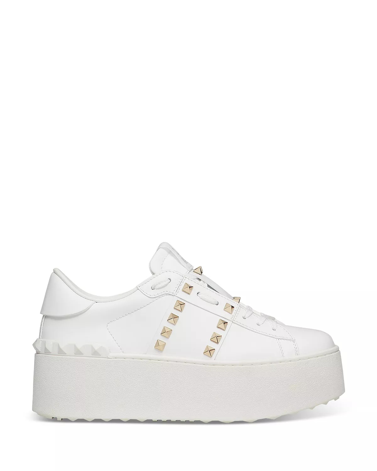 Women's Rockstud Lace Up Sneakers - 2