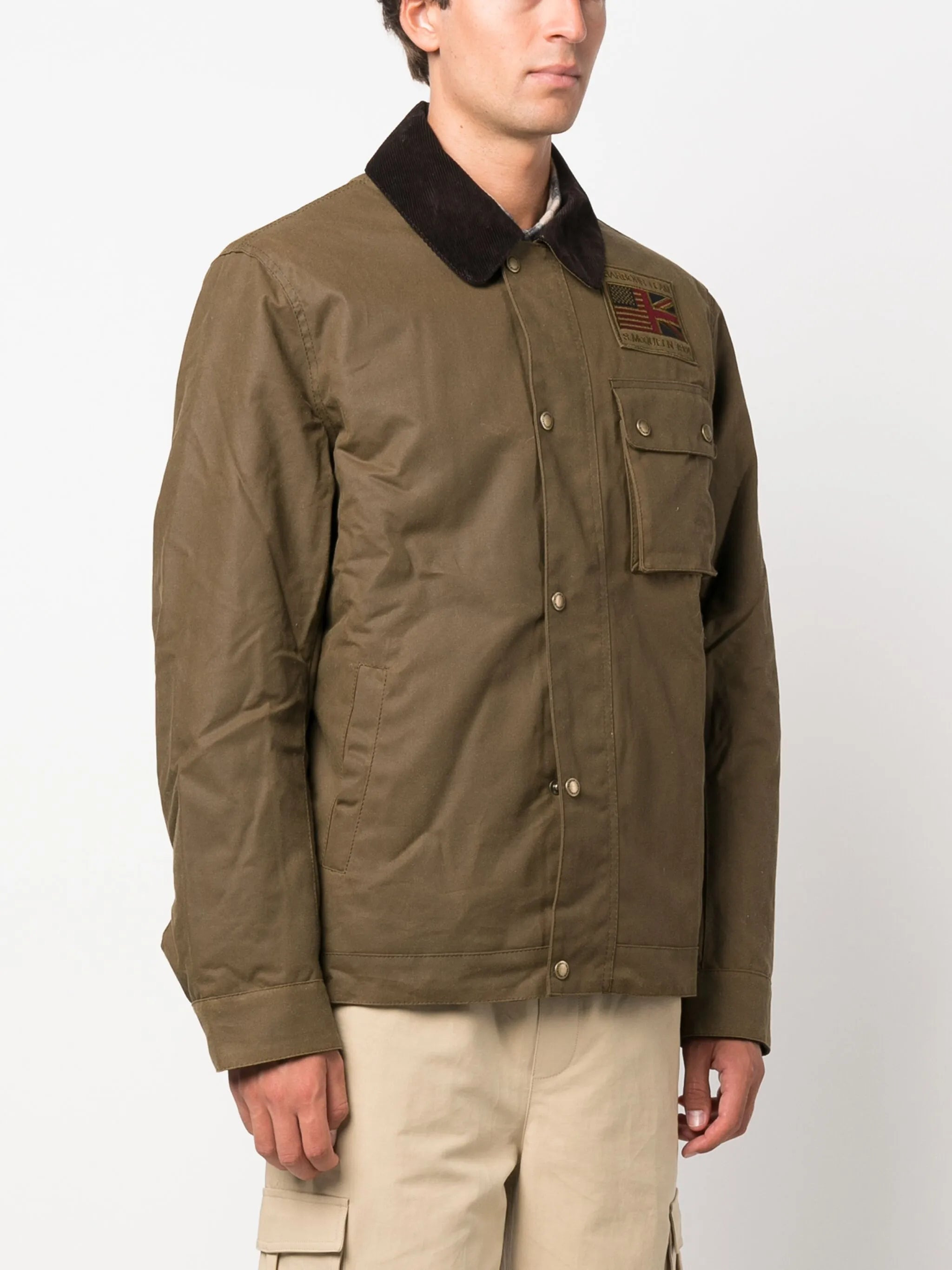 Barbour Logo-patch Cotton Shirt Jacket - 5
