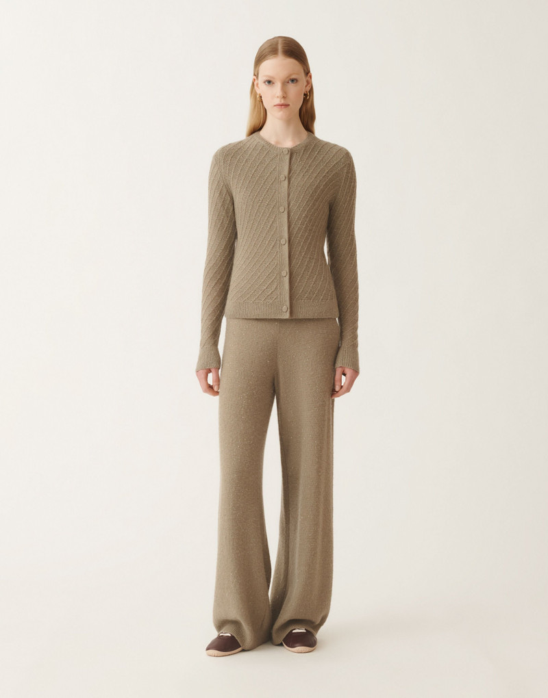 Wool and silk cardigan with sequins 3