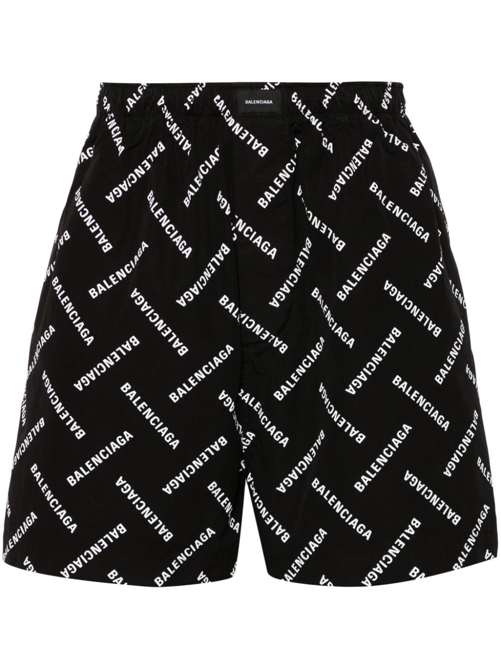 logo-print tailored shorts - 1
