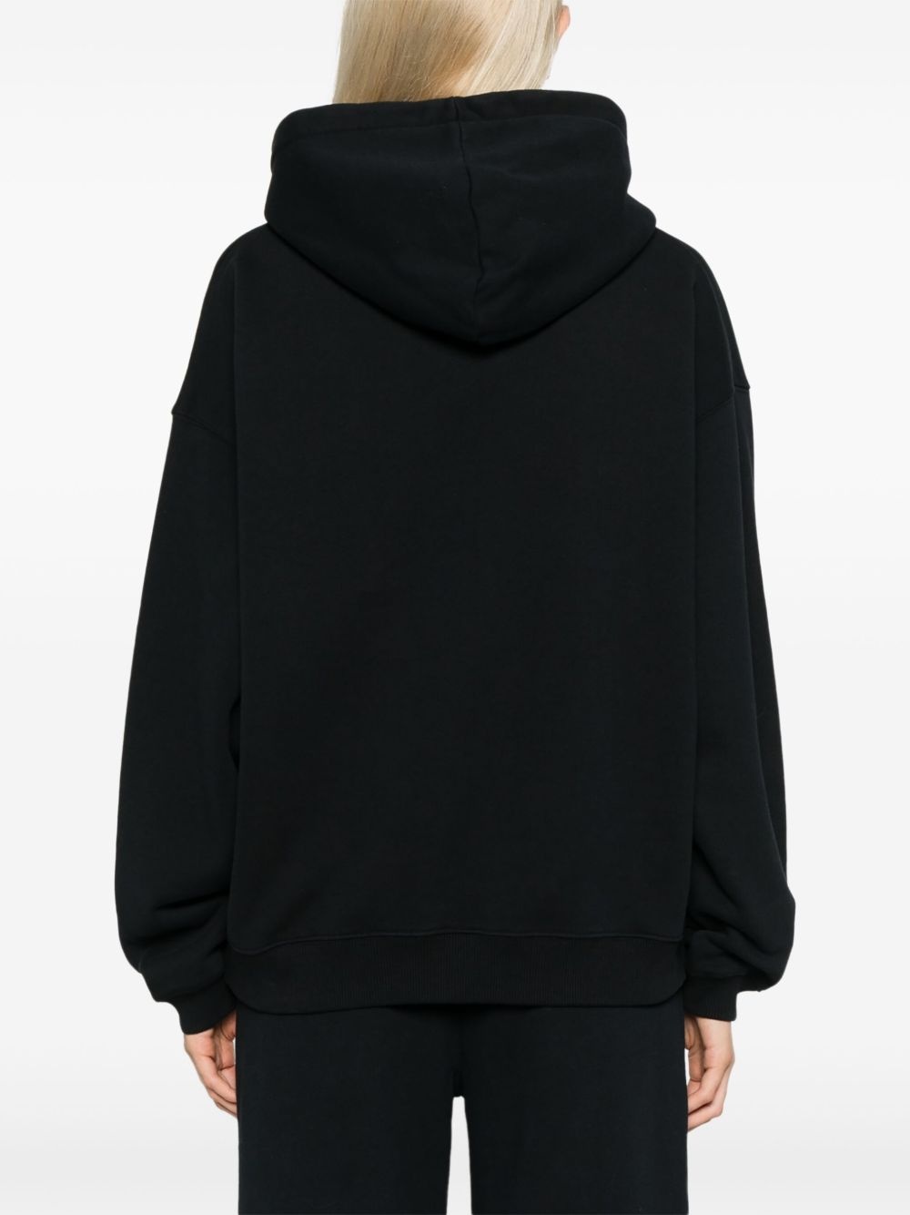 logo-embroidered hoodie - 4