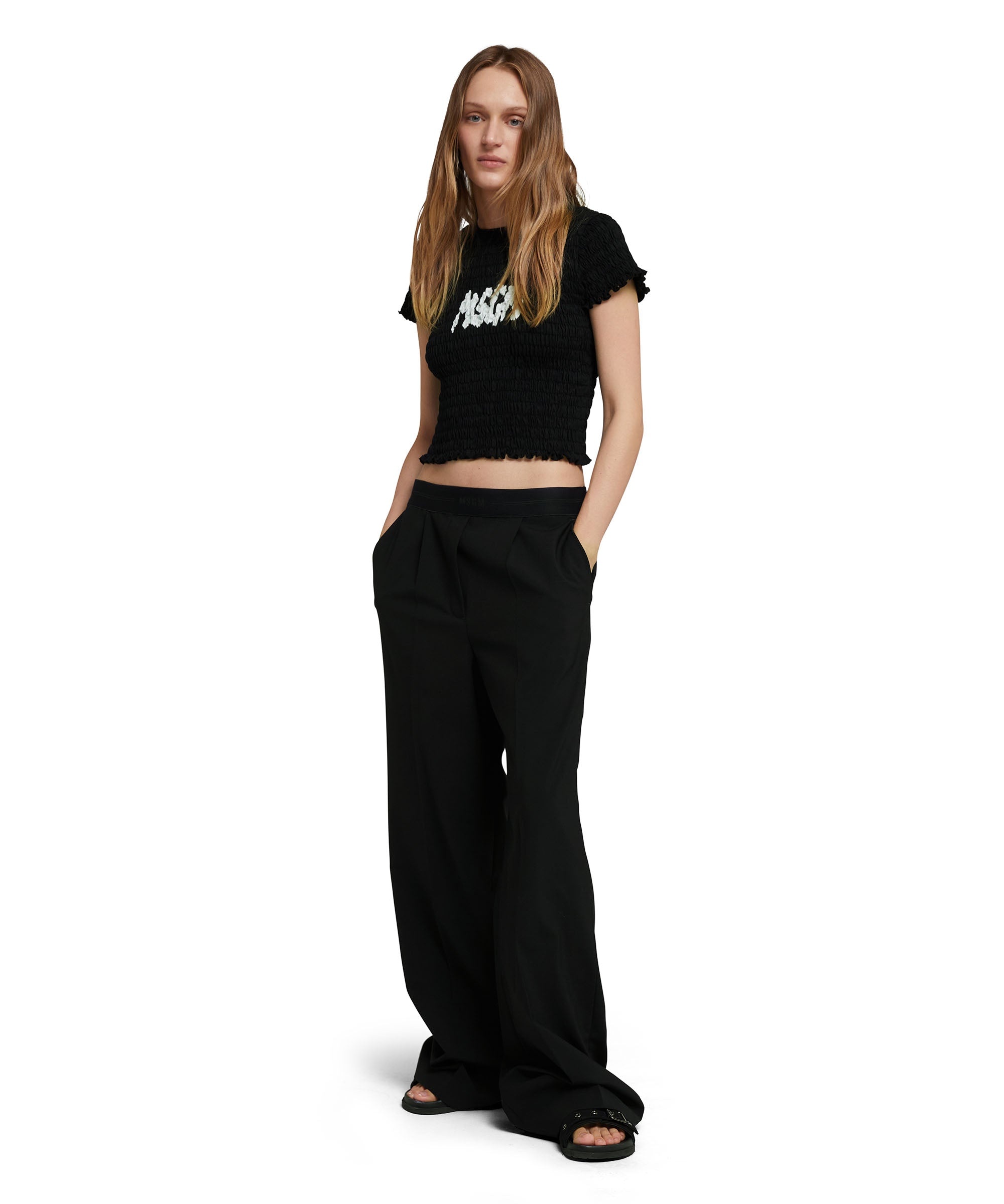 Embossed T-Shirt with new brushstroke logo - 5