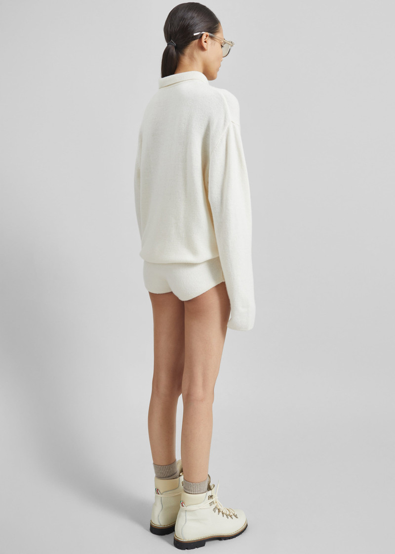 Bresica Knit Hot Pants - Ivory 11