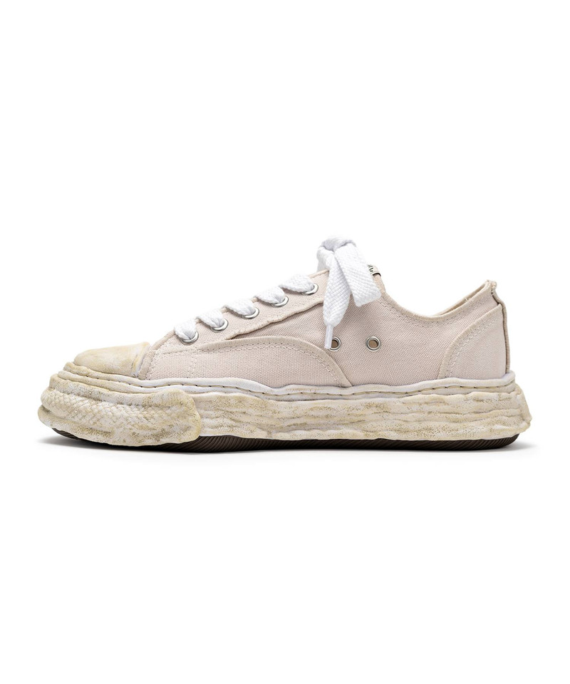"PETERSON23" OG Sole Vintage Effect Embroidered Canvas Low-top Sneaker 15