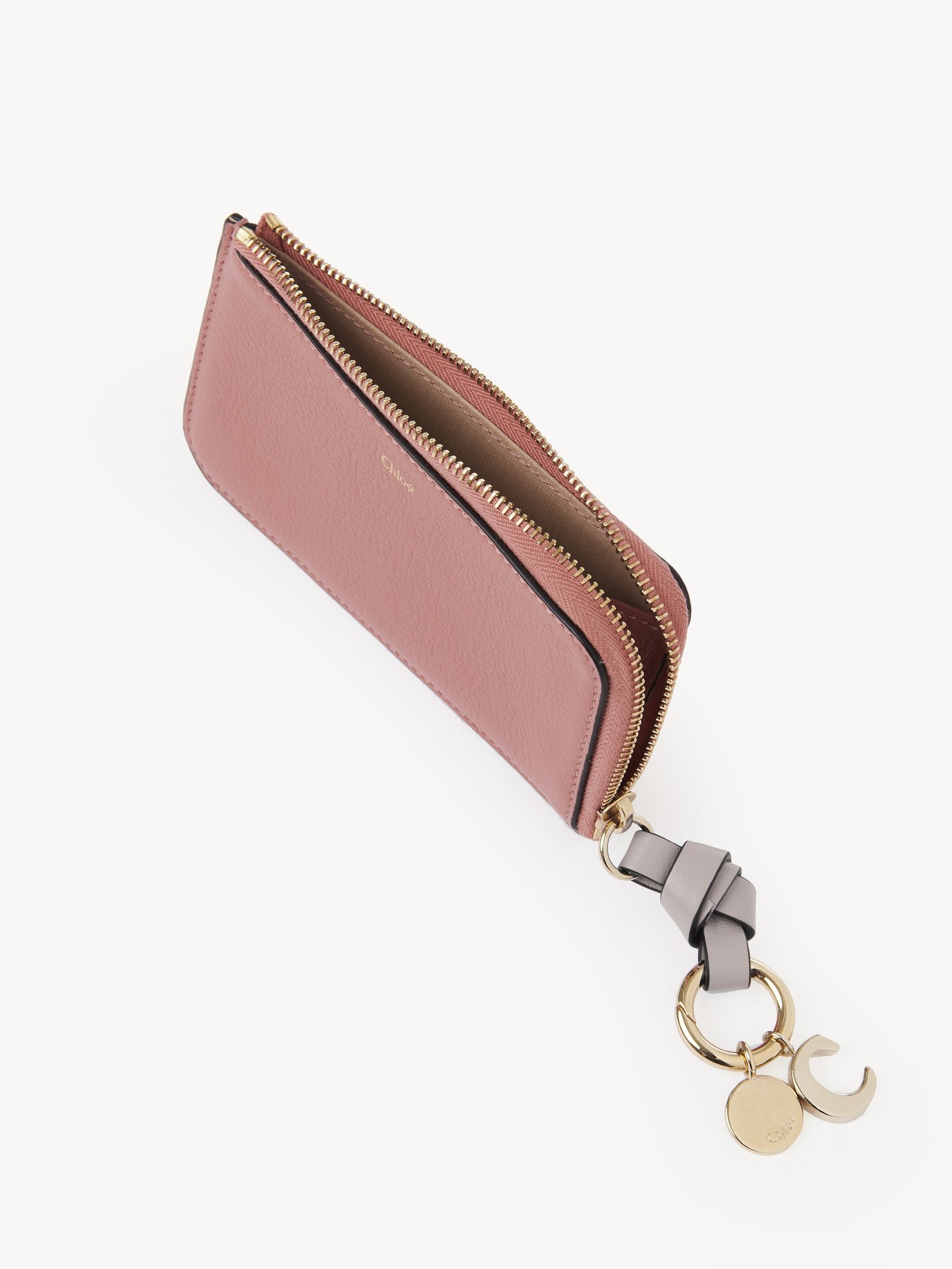ALPHABET PURSE IN GRAINED LEATHER - 3