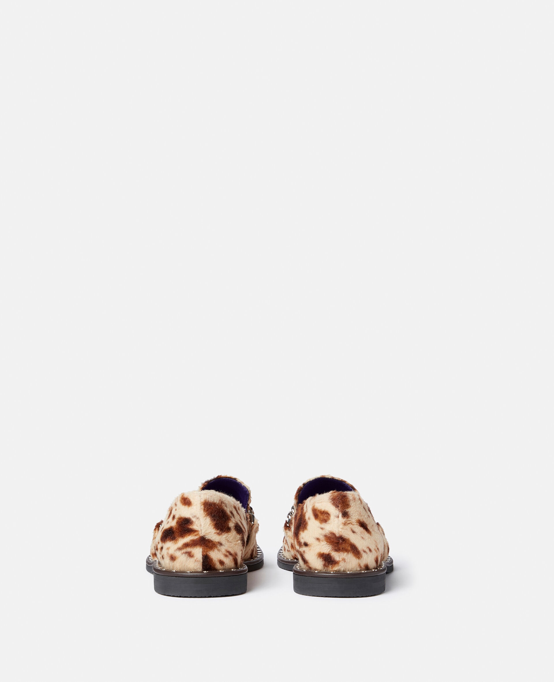 Falabella Appaloosa Print Velvet Loafers - 3