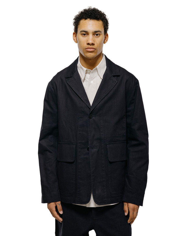 MARGARET HOWELL MHL Flap Pocket Blazer Indigo Twill Indigo outlook