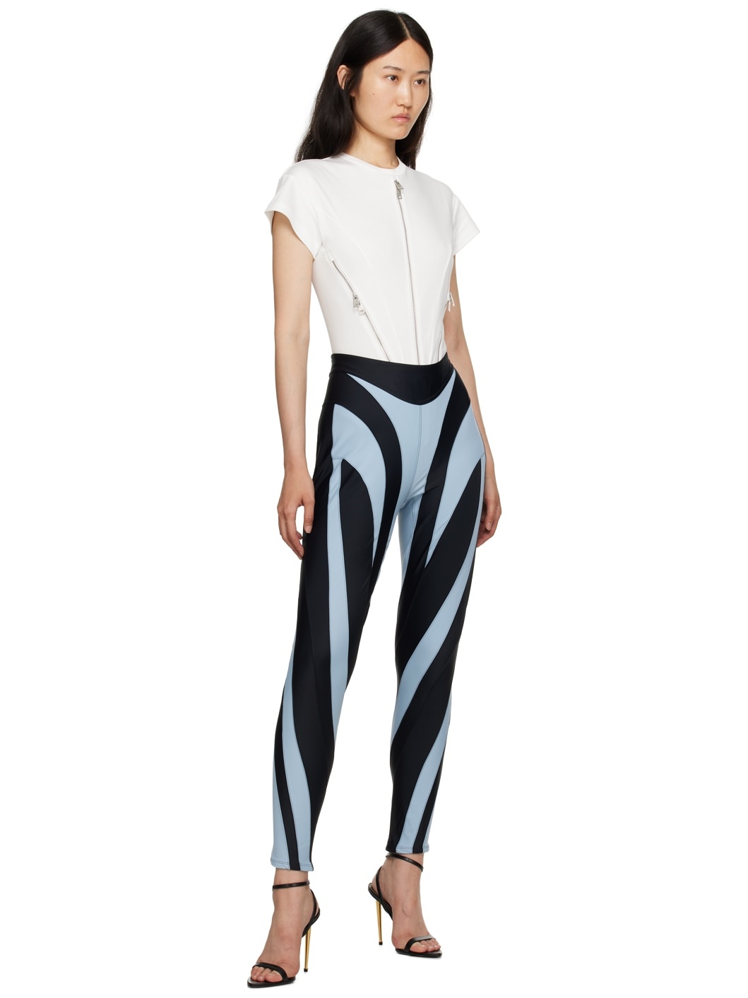 White Zip Bodysuit - 5