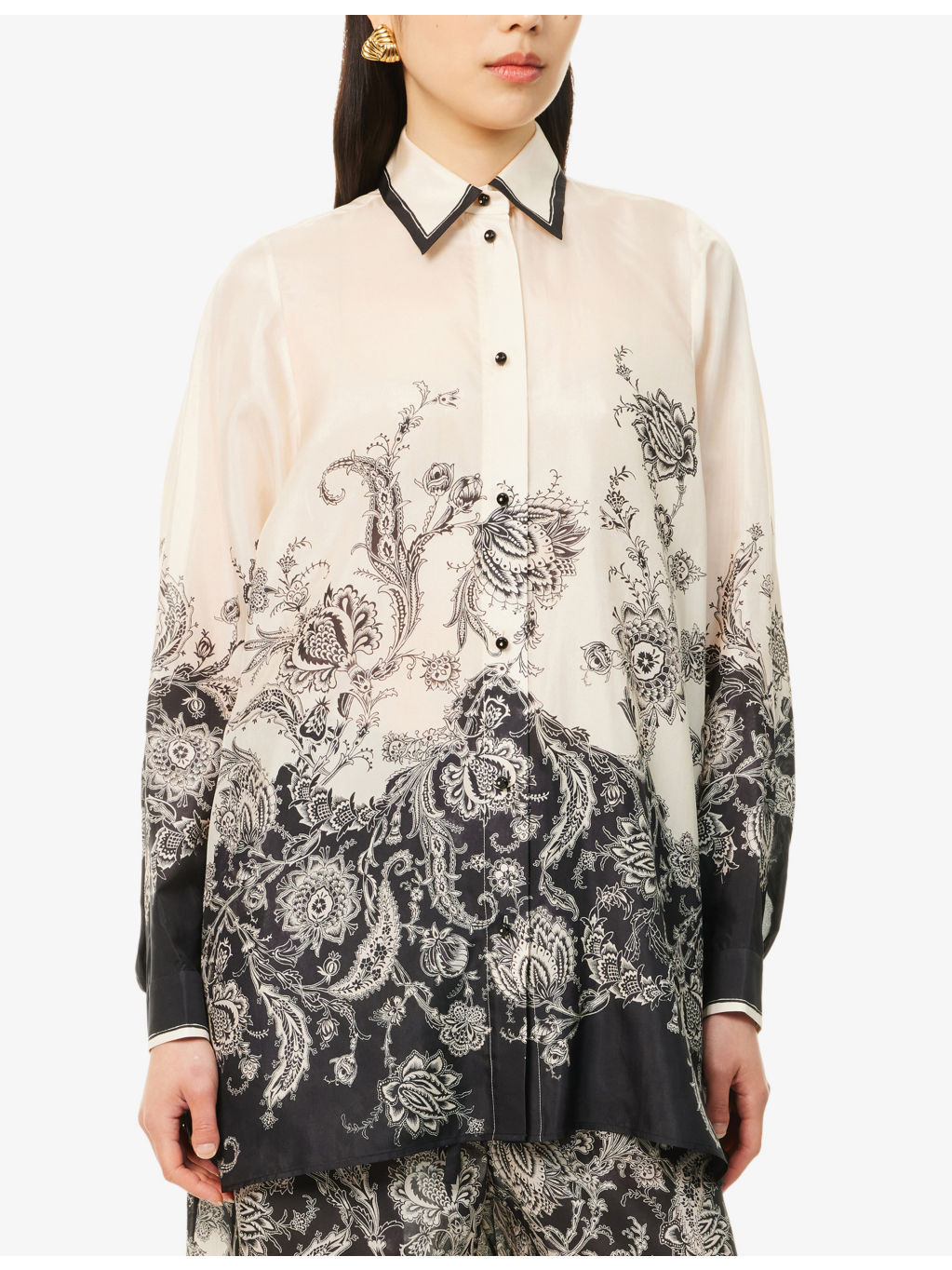 Rhiannon Relaxed-Fit Silk Shirt - 3