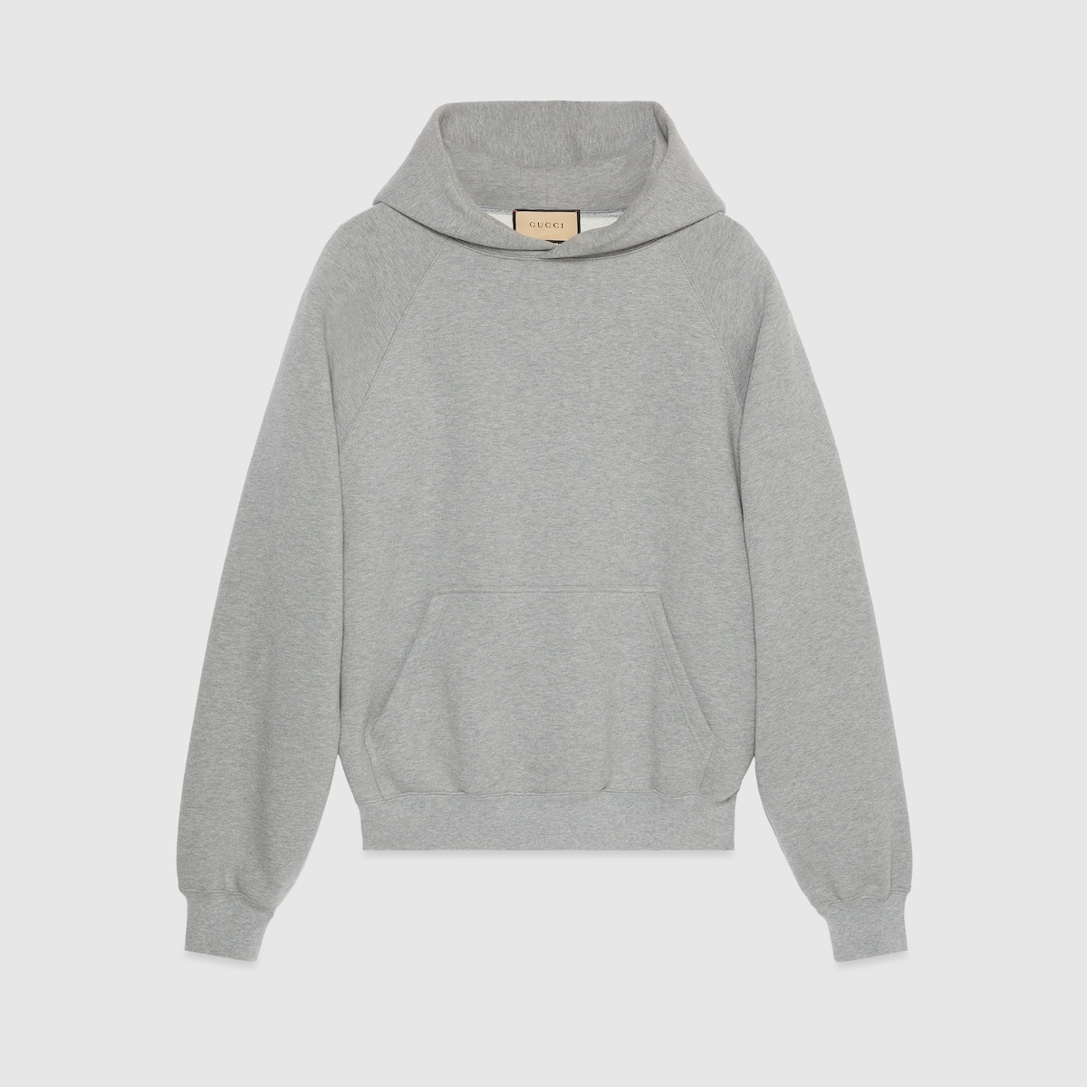 Cotton hooded sweatshirt with print - 1