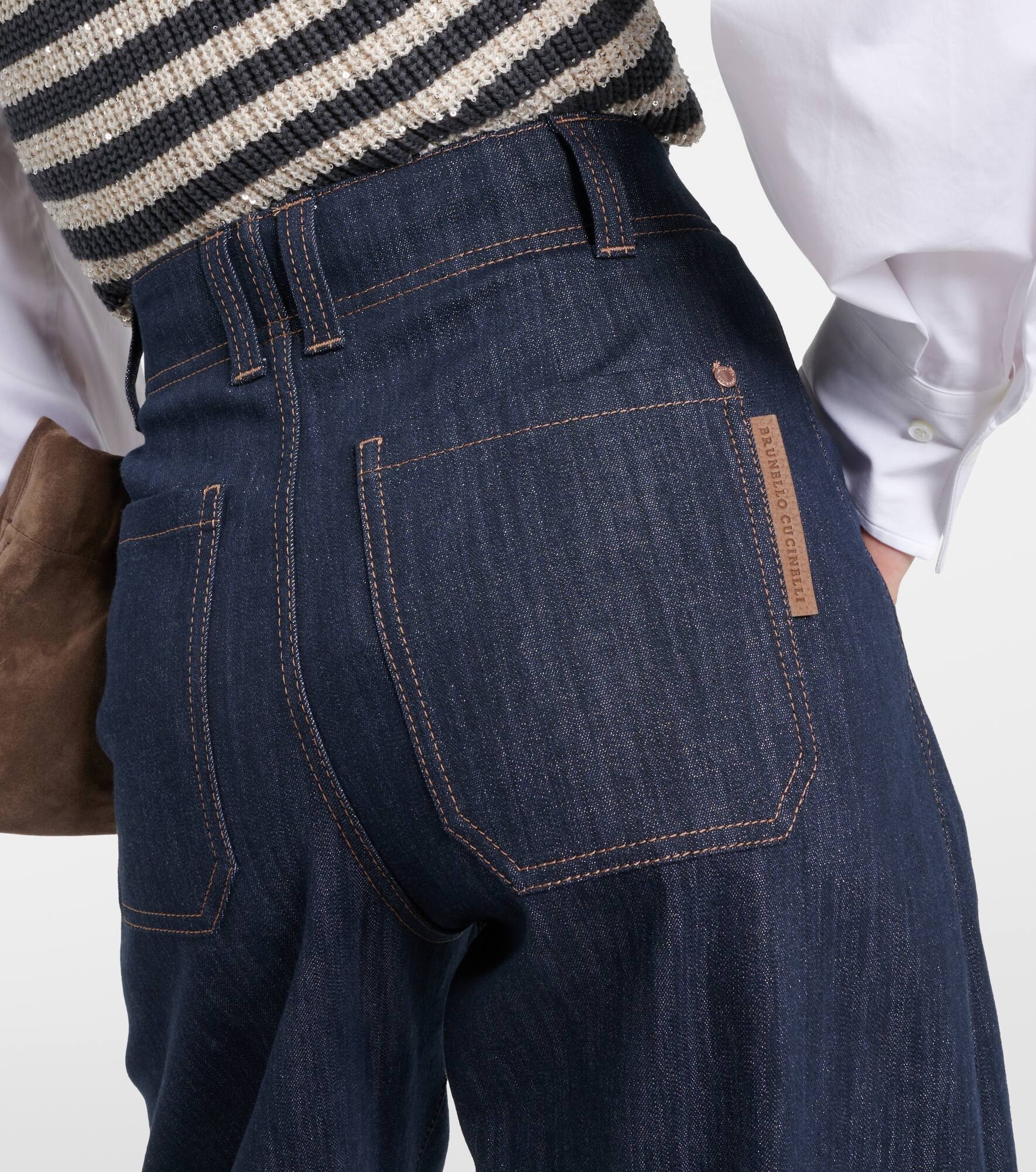 High-rise wide-leg jeans - 6
