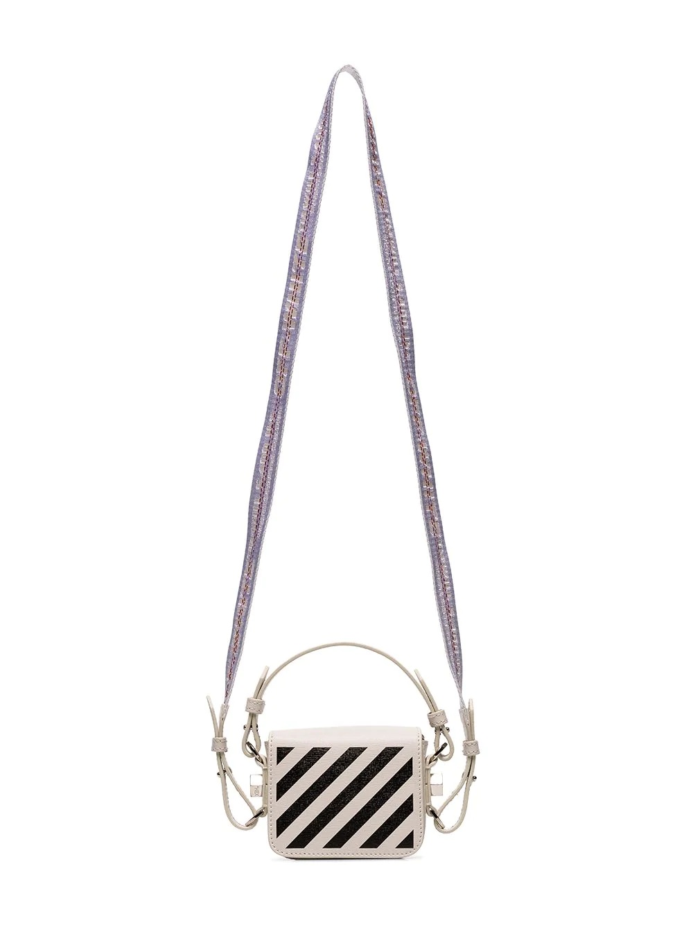 Baby Flap diagonal-stripe shoulder bag - 6