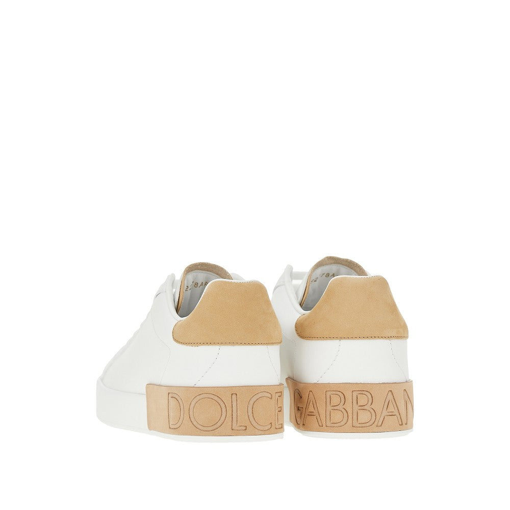 'PORTOFINO' LEATHER SNEAKERS - 3