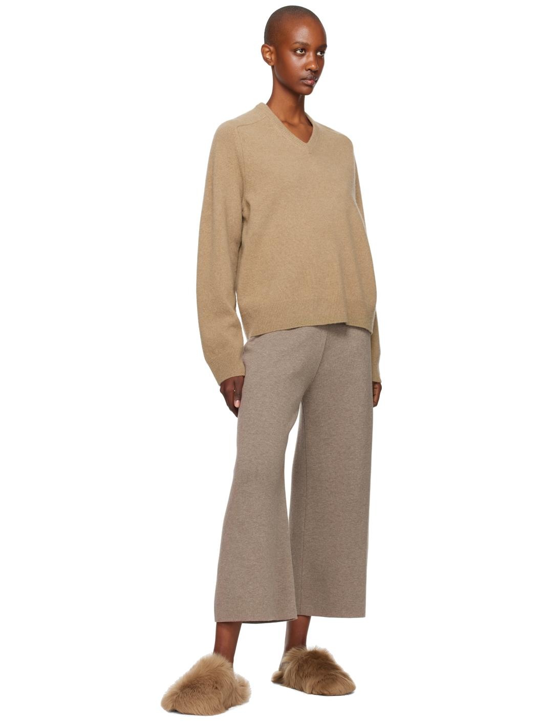 Tan Toscana Lambskin Slippers - 5