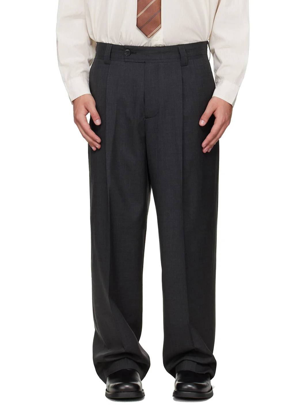 Gray Patch Trousers - 1