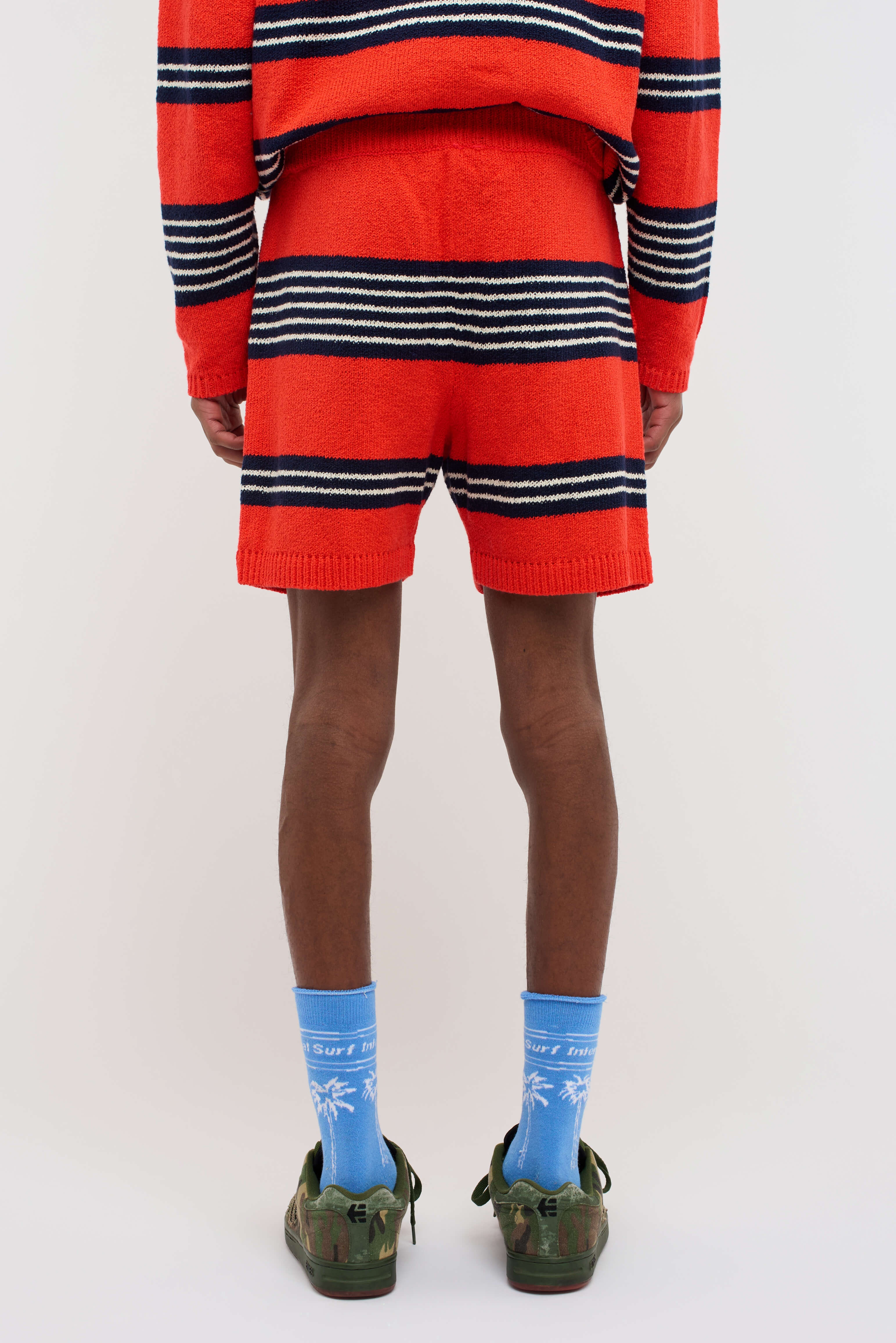 NORA ROLLIE STRIPE BOXY SHORT - 4