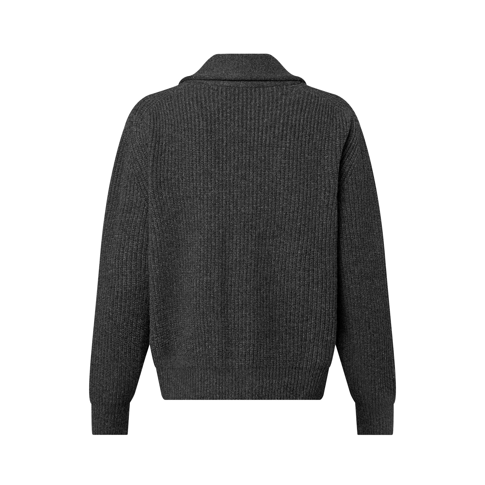 Cashmere Blend Shawl Collar Cardigan - 5