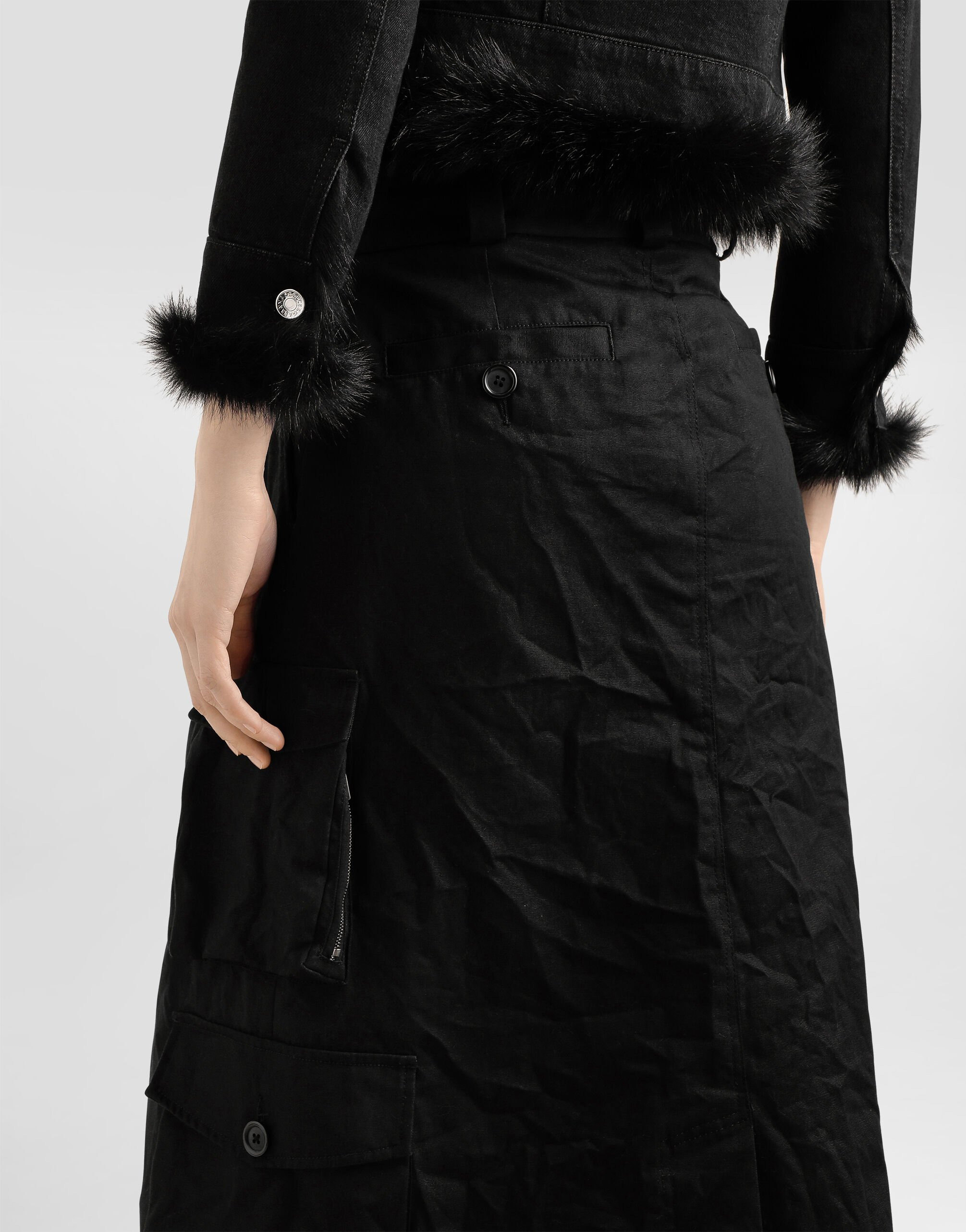 Cotton cargo skirt - 5