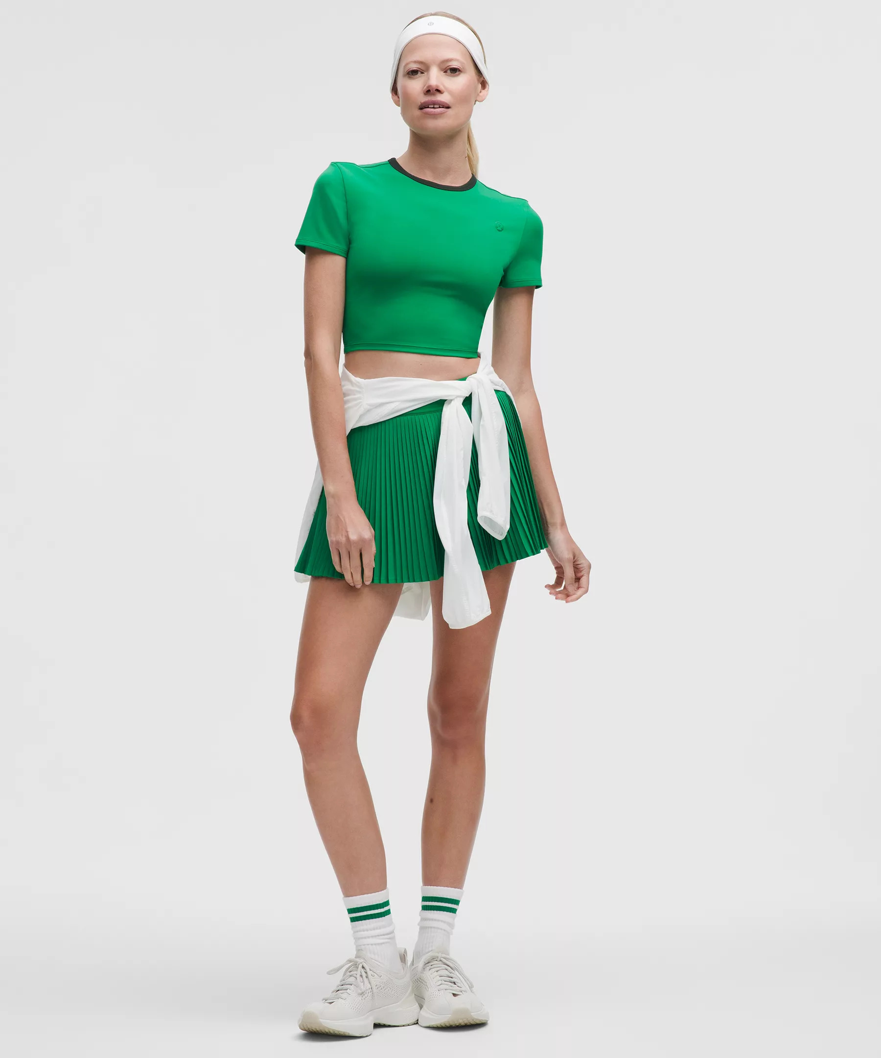 Varsity High-Rise Pleated Tennis Skirt - 2