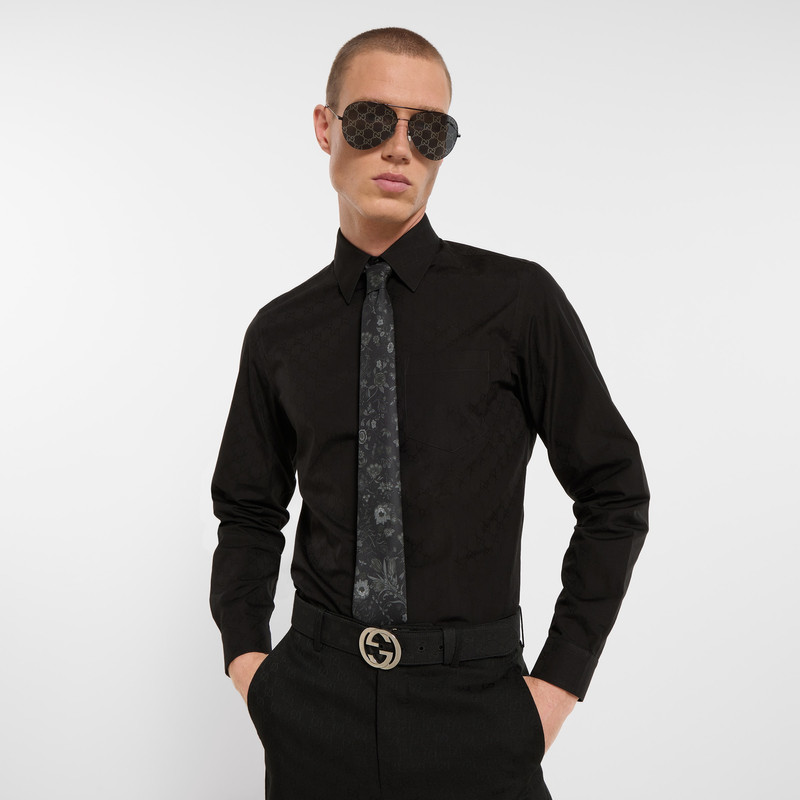 Printed silk tie 3