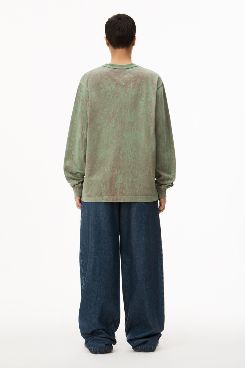 PLASTER DYED LONG SLEEVE IN COMPACT JERSEY 4