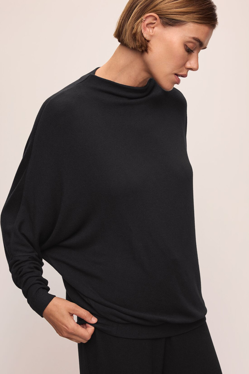 eberjey Cozy Time Mock Neck Pullover outlook