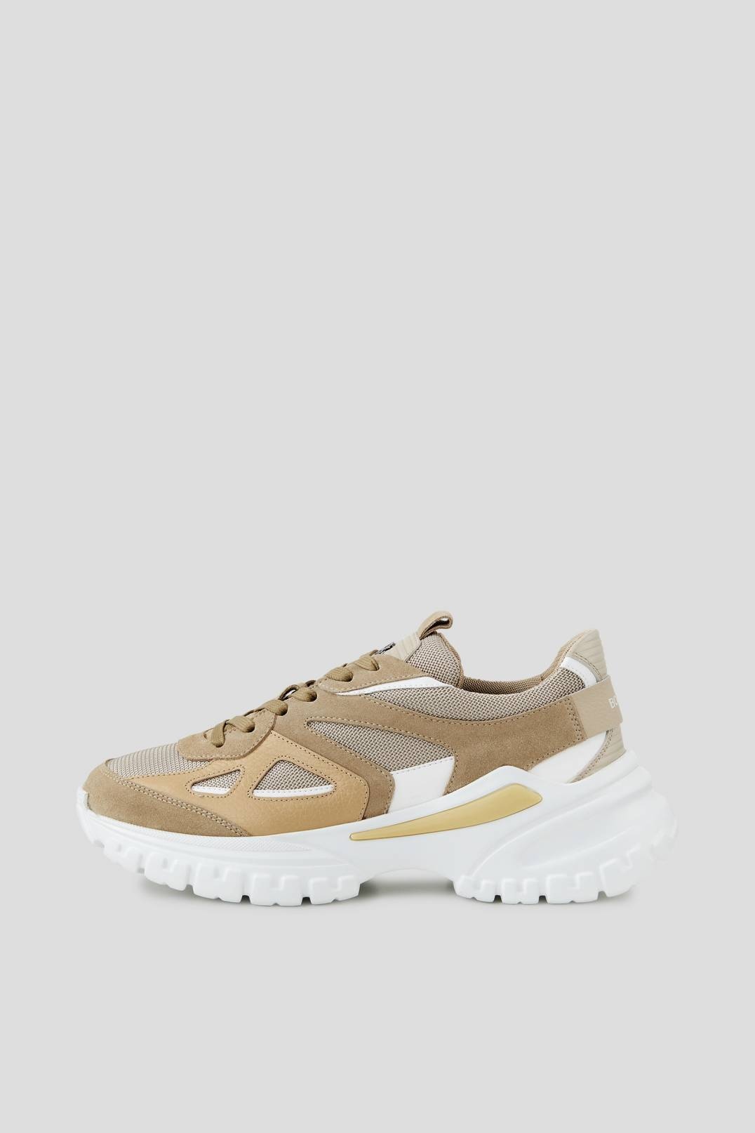 TOKYO PLATFORM TRAINERS IN BEIGE/WHITE - 1