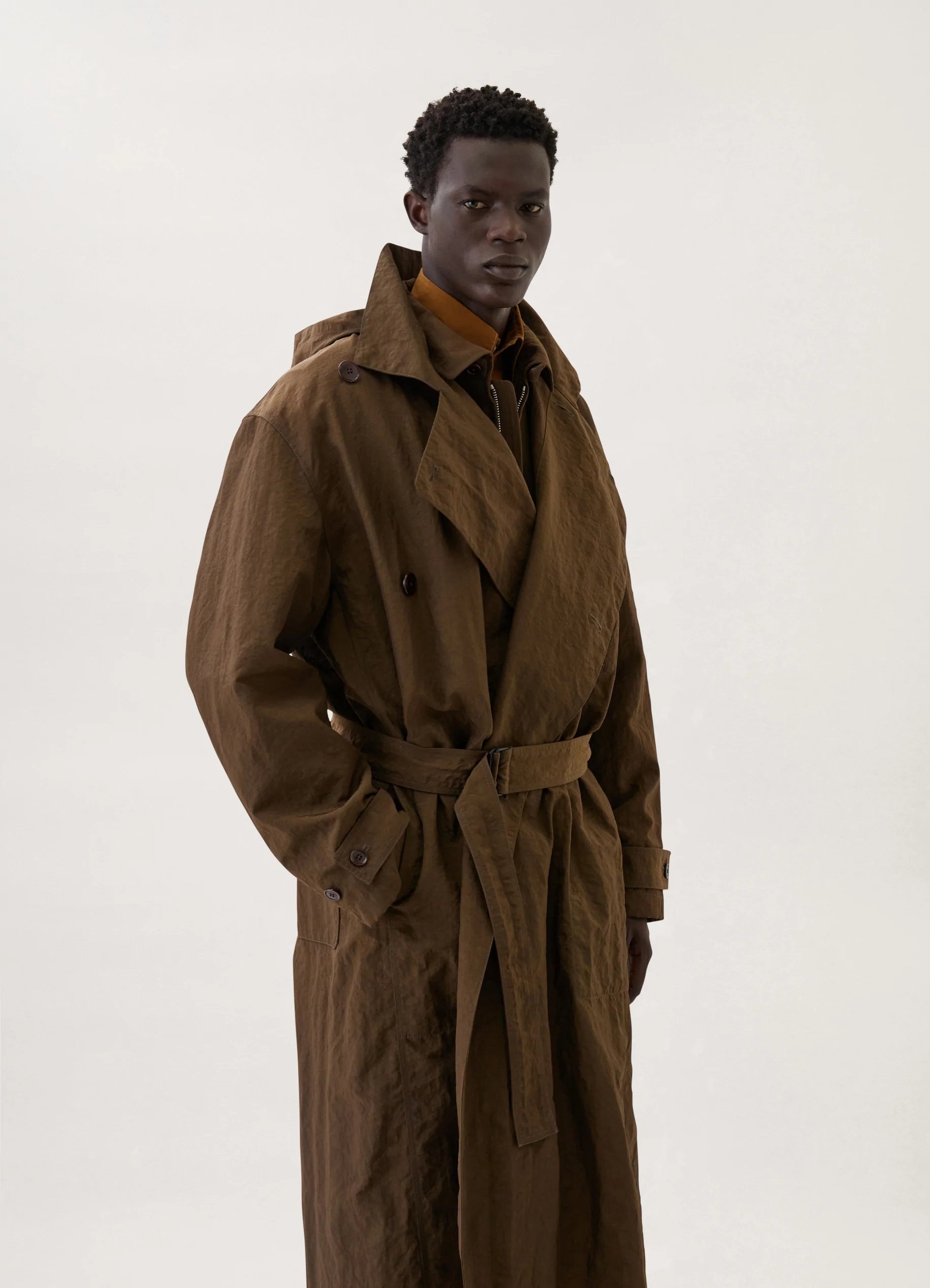 Lemaire LIGHT TRENCH COAT NYLON CANVAS REVERSIBLE