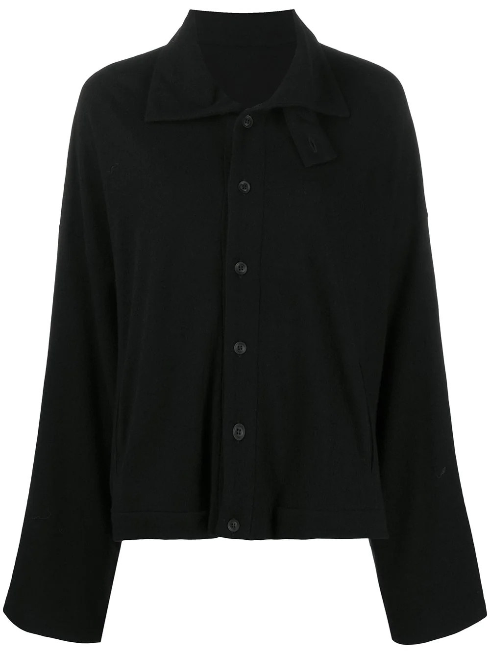 loose-fit button-up cardigan - 1