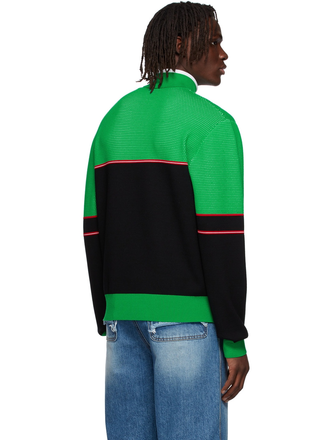 Black Viscose Turtleneck - 3