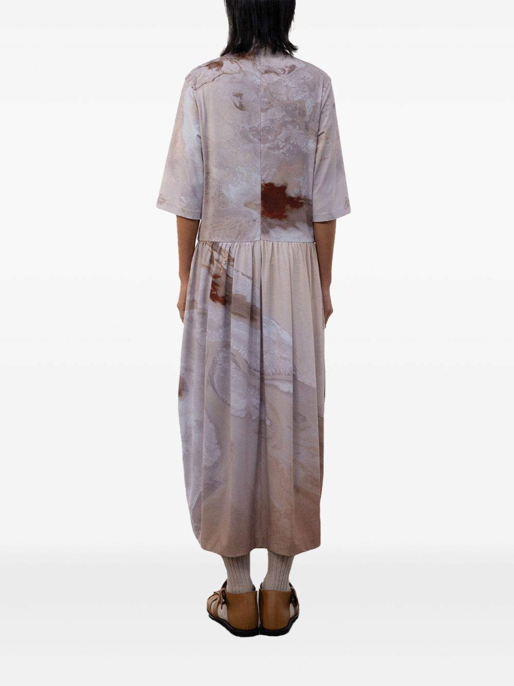 abstract-print maxi dress - 4