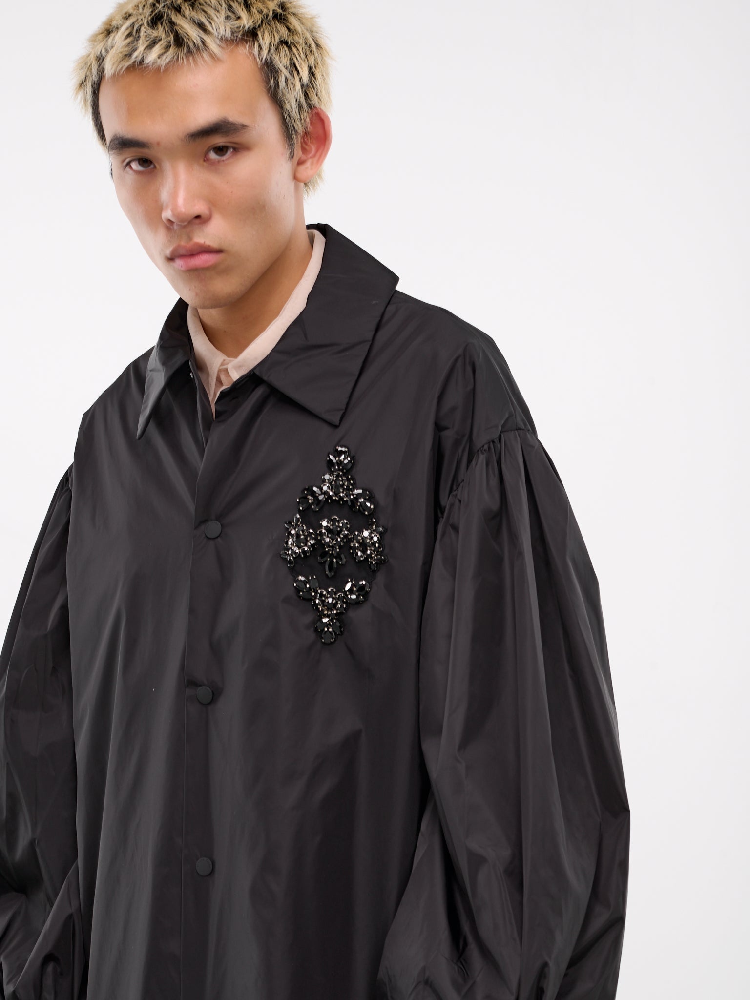 Puff Sleeve Utility Coat - 4